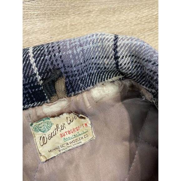 Weather Wise All Virgin Wool Men's Medium M Checkered Hunting Jacket - Picture 3 of 8